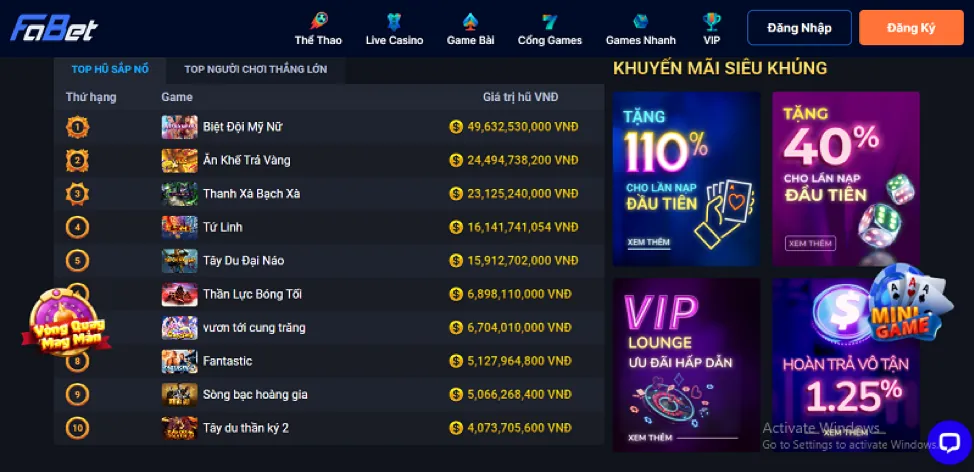Các tính năng độc quyền của sao789 game